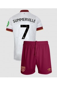 West Ham United Crysencio Summerville #7 Babyklær Tredje Fotballdrakt til barn 2024-25 Korte ermer (+ Korte bukser)